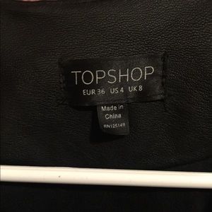 Top shop faux leather jacket